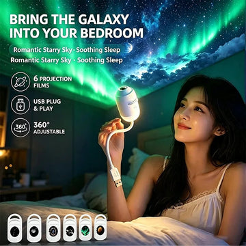 USB Starry Sky Projector Night Light 360